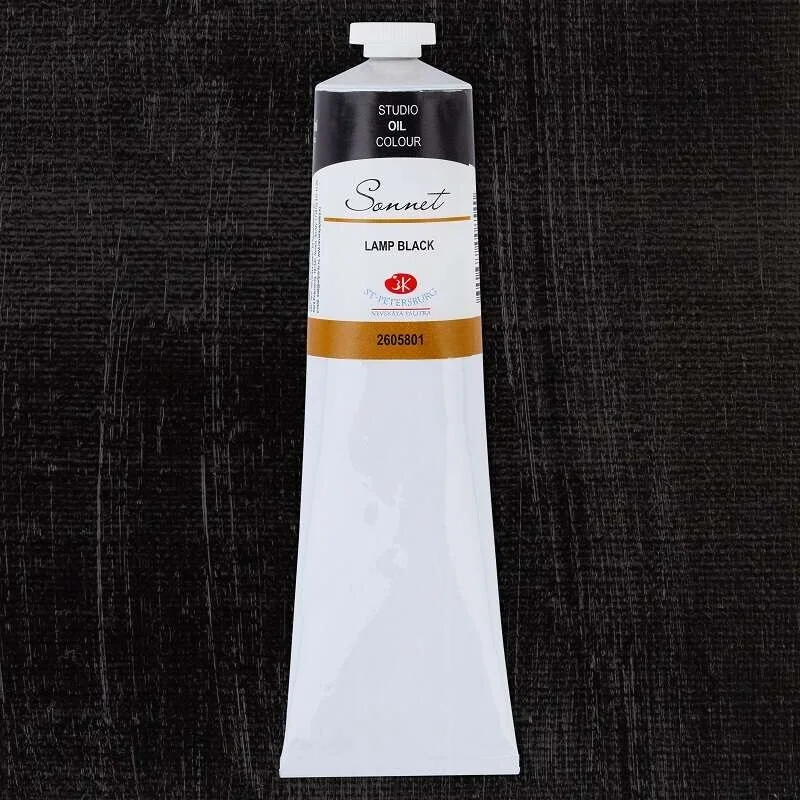 St. Petersburg Sonnet Yağlı Boya 120 ml. 801 Lamp Black