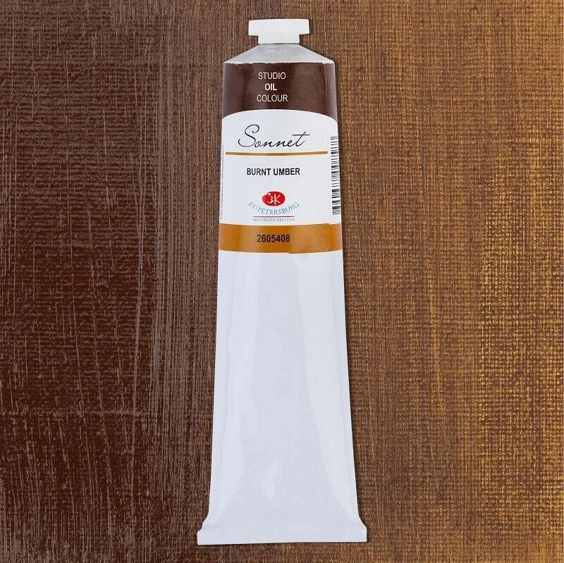 St. Petersburg Sonnet Yağlı Boya 120 ml. 408 Burnt Umber