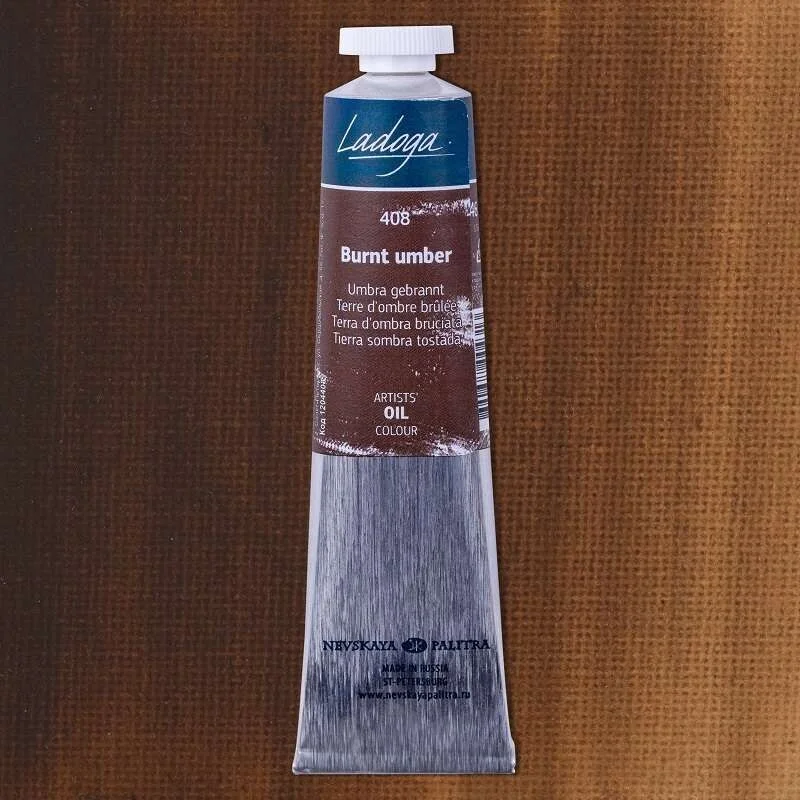 St. Petersburg Ladoga Yağlı Boya 46 ml. 408 Burnt Umber