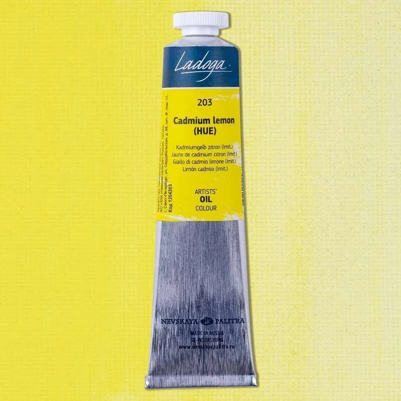 St. Petersburg Ladoga Yağlı Boya 46 ml. 203 Cadmium Lemon (Hue)
