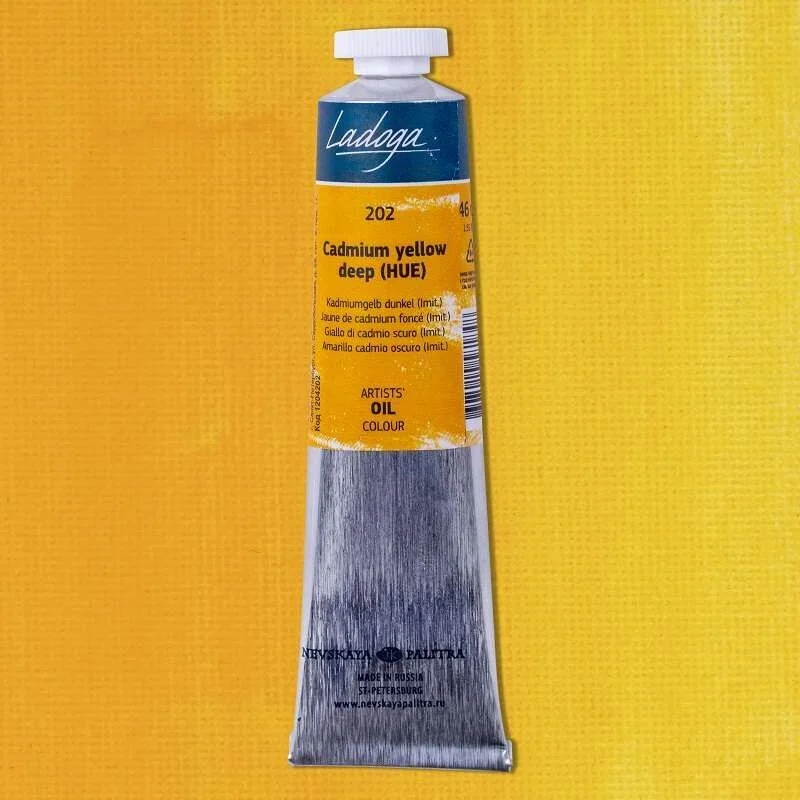 St. Petersburg Ladoga Yağlı Boya 46 ml. 202 Cadmium Yellow Deep (Hue)