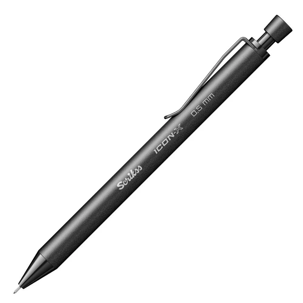 Scrikss Icon-X Versatil Kalem 0.5 mm. Mat Siyah