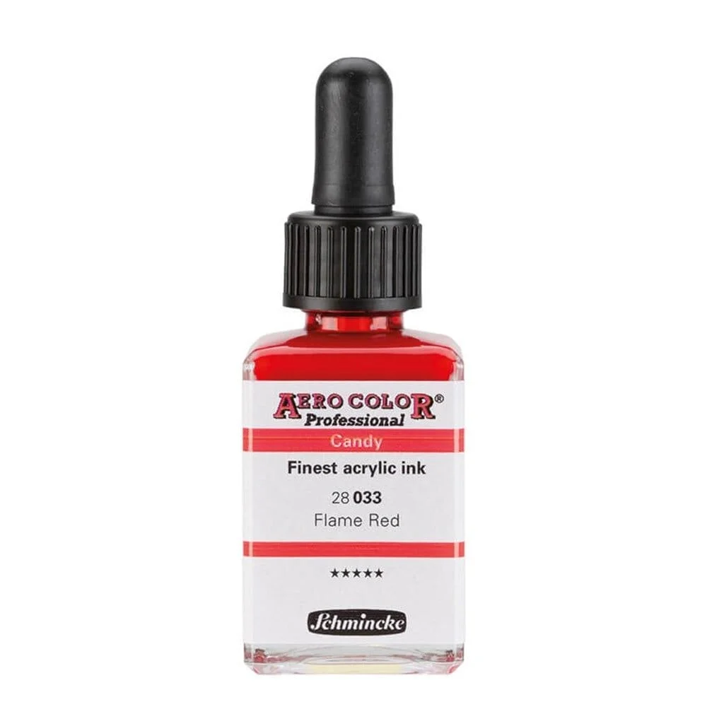 Schmincke Aero Color Akrilik Mürekkep 28 ml. 033 Candy Colors Flame Red