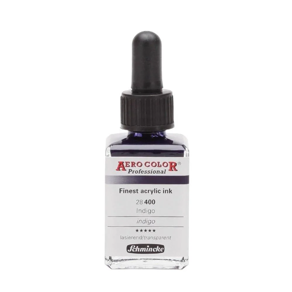 Schmincke Aero Color Akrilik Mürekkep 28 ml. 400 Indigo
