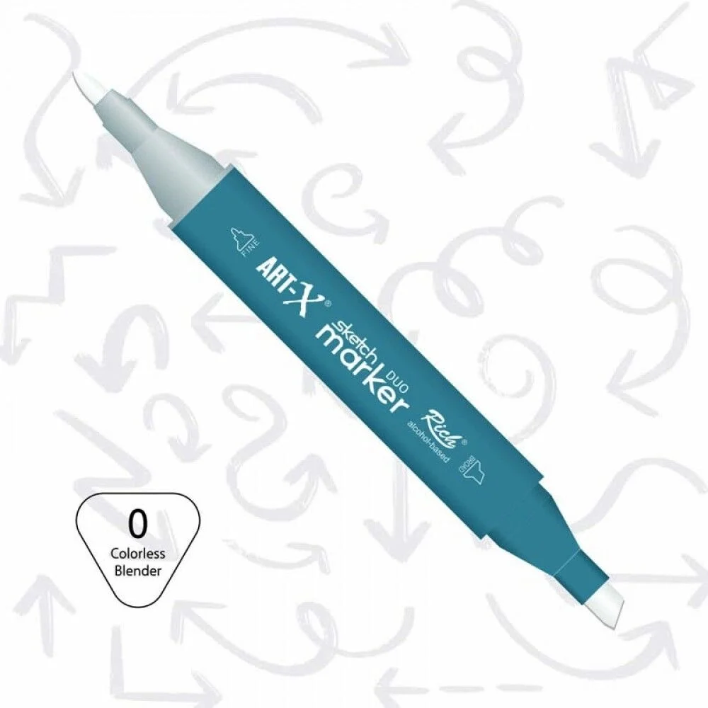 Rich Art-X Sketch Marker Duo Çift Uçlu Marker Kalem 0 Blender