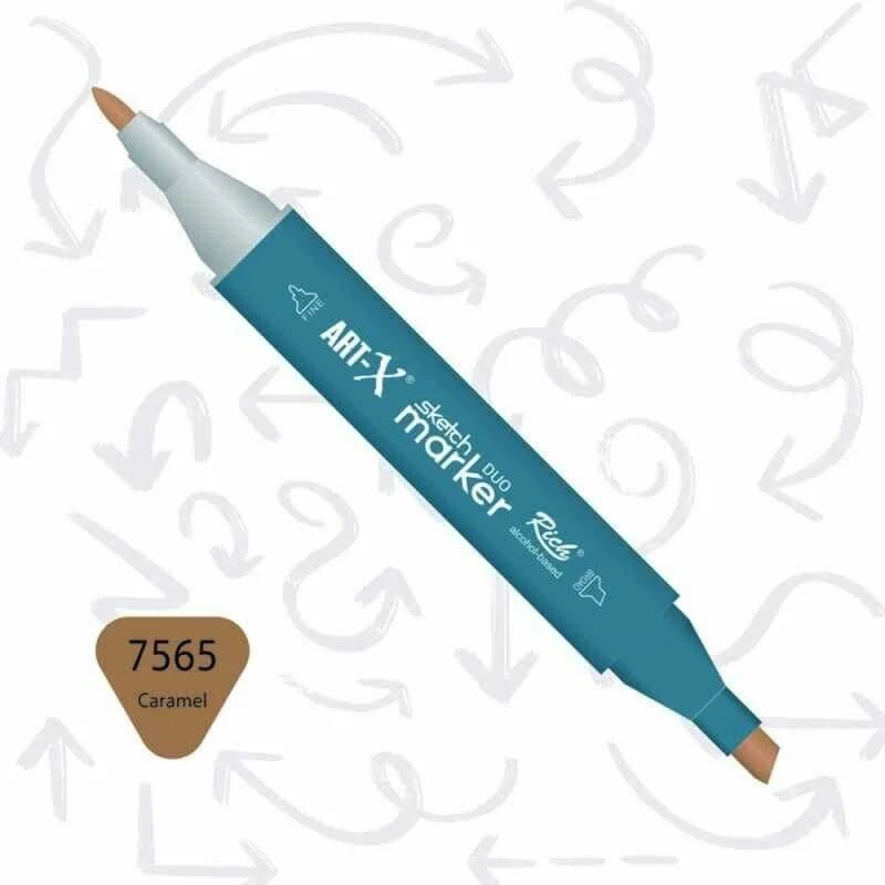 Rich Art-X Sketch Marker Duo Çift Uçlu Marker Kalem 7565 Caramel