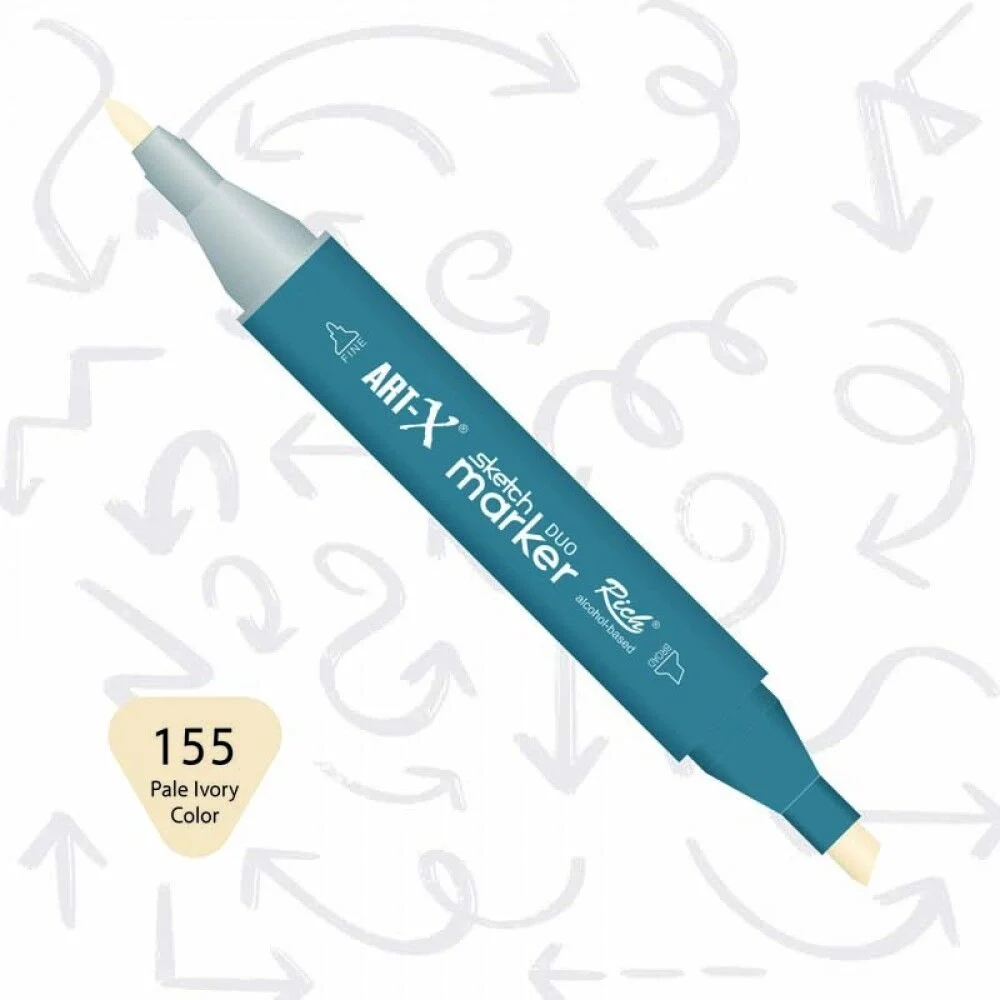 Rich Art-X Sketch Marker Duo Çift Uçlu Marker Kalem 155 Pale Ivory