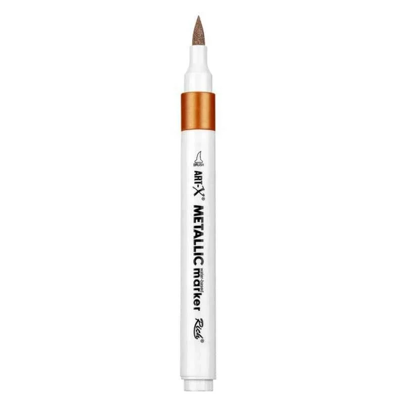 Rich Art-X Acrylic Metallic Marker Su Bazlı Yaldızlı Boyama Markörü Metalik Bakır