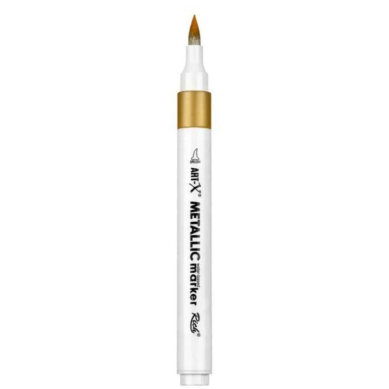 Rich Art-X Acrylic Metallic Marker Su Bazlı Yaldızlı Boyama Markörü Metalik Altın