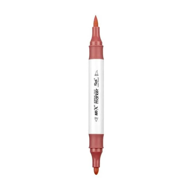 Rich Art-X Acrylic Duo Marker Çift Uçlu Su Bazlı Boyama Markörü No:57 Erguvan