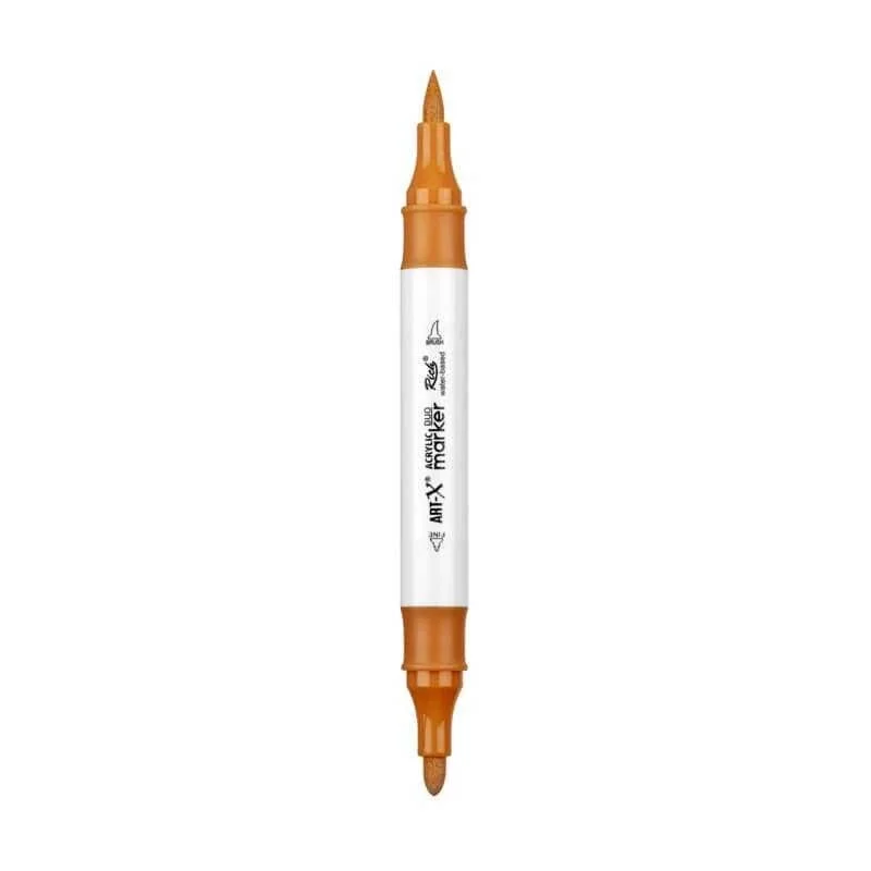 Rich Art-X Acrylic Duo Marker Çift Uçlu Su Bazlı Boyama Markörü No:209 Taba