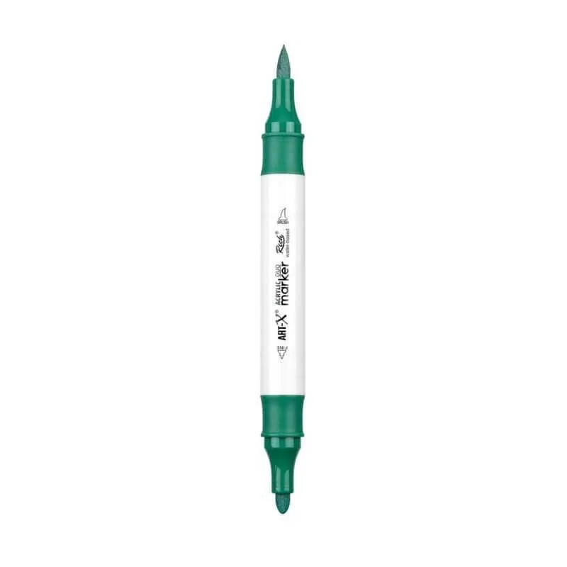 Rich Art-X Acrylic Duo Marker Çift Uçlu Su Bazlı Boyama Markörü No:152 Deniz Yeşili
