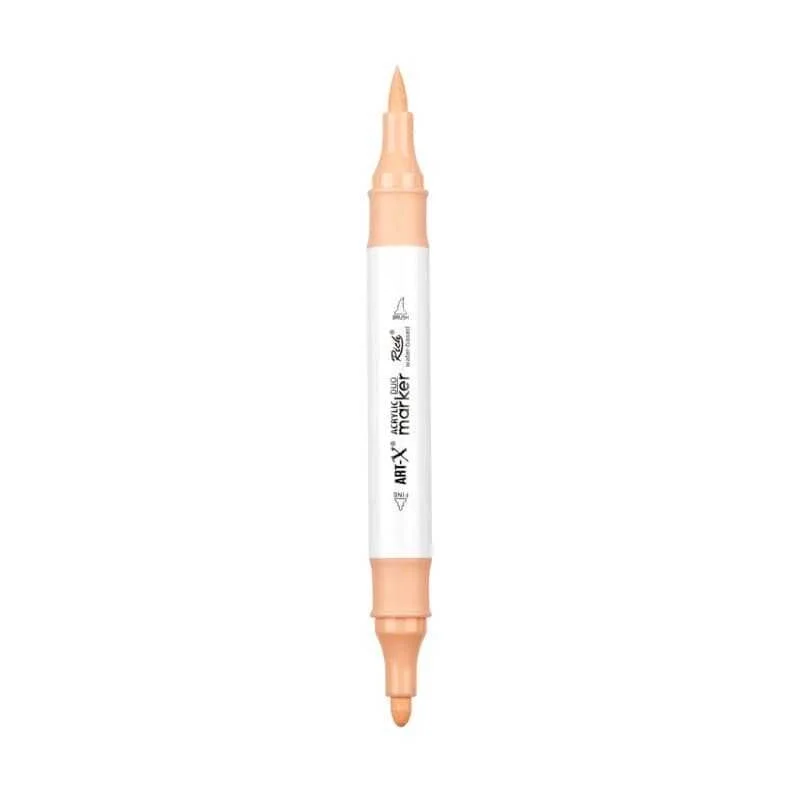 Rich Art-X Acrylic Duo Marker Çift Uçlu Su Bazlı Boyama Markörü No:145 Ten Rengi