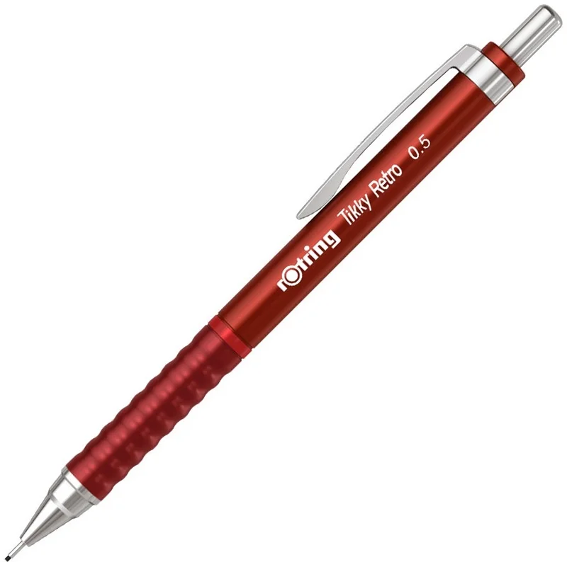Rotring Tikky Retro Versatil Kalem 0.5 mm Metalik Kırmızı