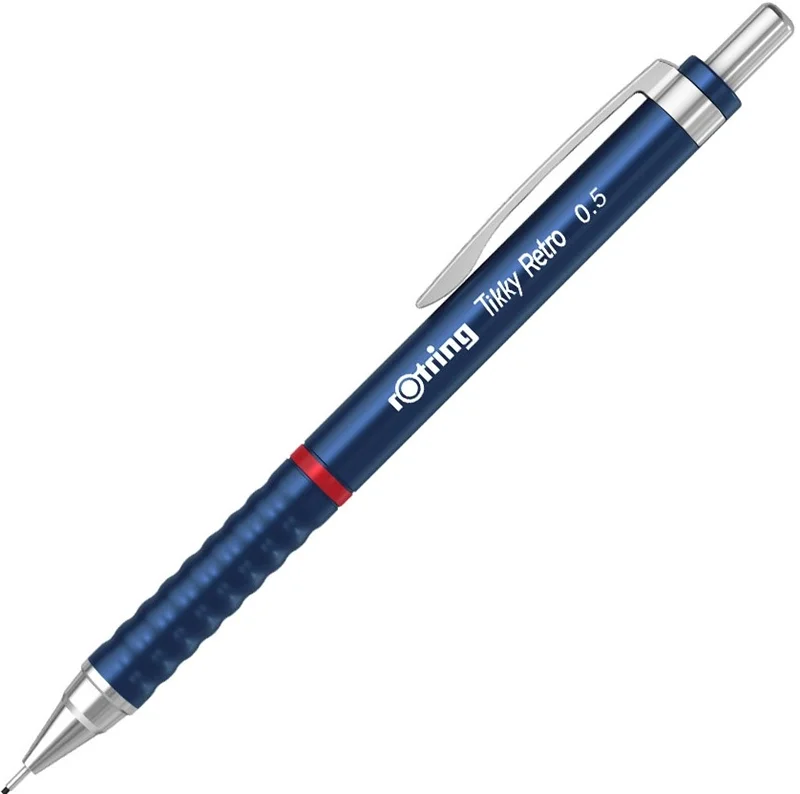 Rotring Tikky Retro Versatil Kalem 0.5 mm Metalik Mavi