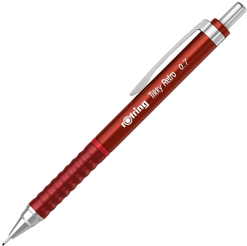 Rotring Tikky Retro Versatil Kalem 0.7 mm Metalik Kırmızı