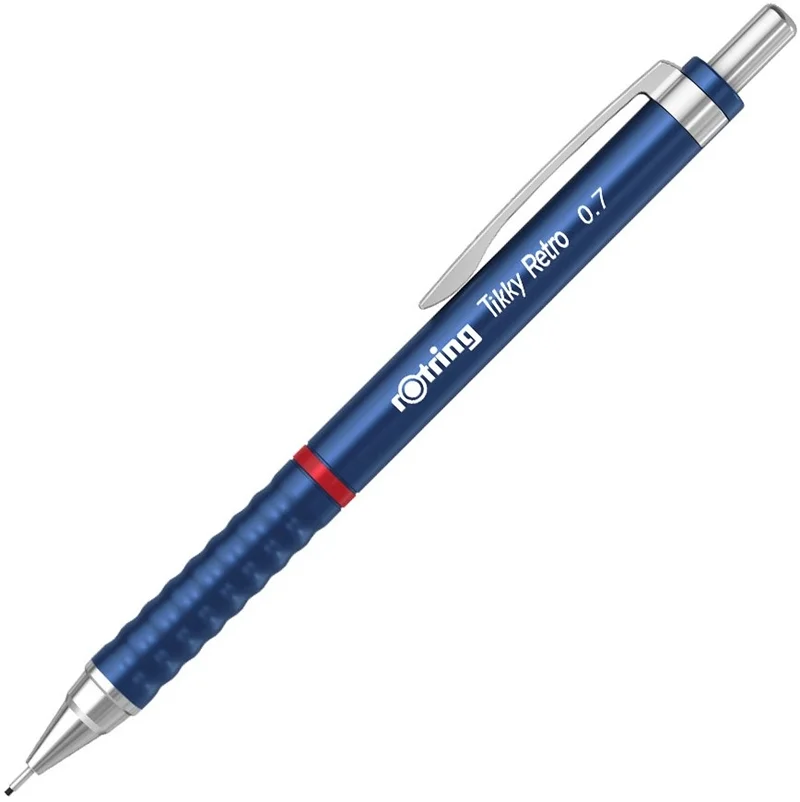 Rotring Tikky Retro Versatil Kalem 0.7 mm Metalik Mavi