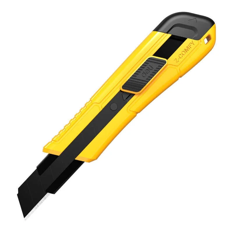 Deli Otomatik Kilitli Geniş Maket Bıçağı 18 mm.