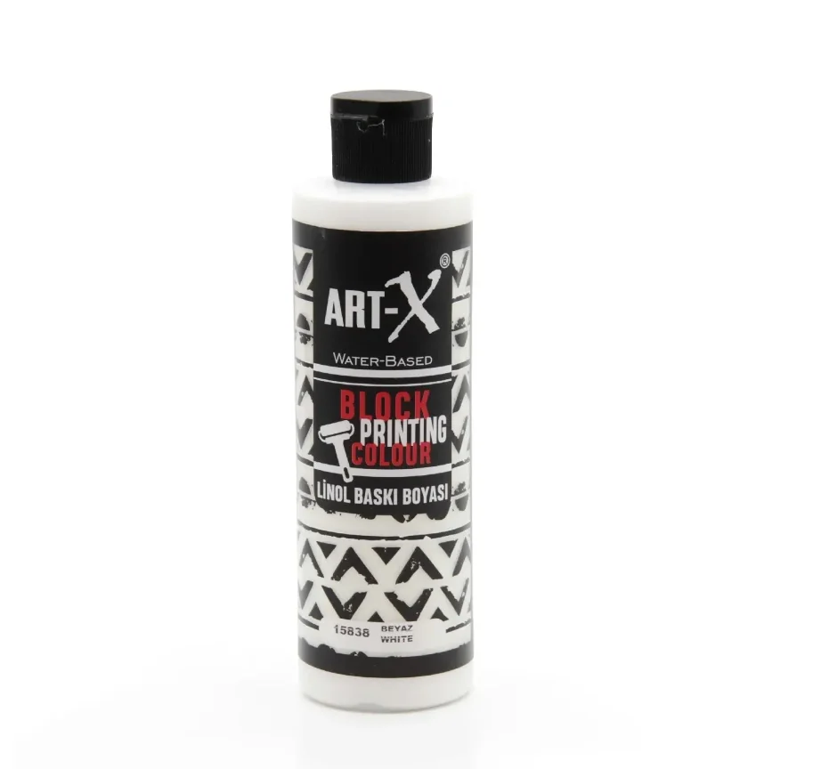 Rich Art-X Su Bazlı Linol Baskı Boyası 240 cc. BEYAZ