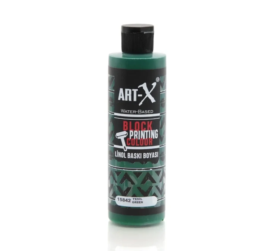 Rich Art-X Su Bazlı Linol Baskı Boyası 240 cc. YEŞİL