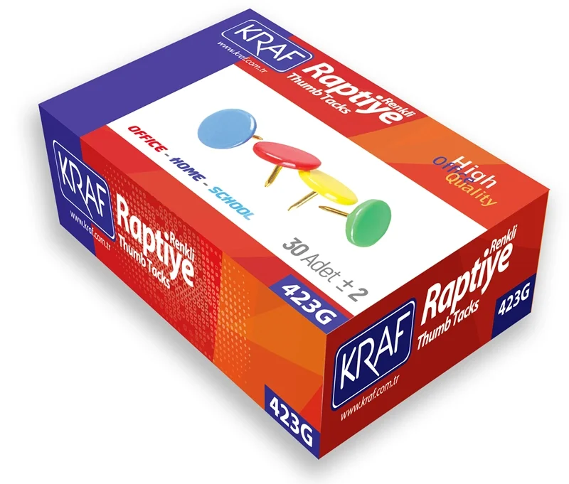 Kraf Renkli Raptiye 30'lu Paket