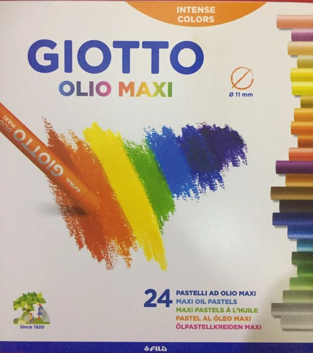 Giotto Olio Yağlı Pastel Boya Silindir 24 Renk Karton Kutu (293100)