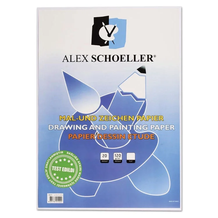 Alex Schoeller College Resim Kağıdı 35x50 cm. 120 gr. 20'li Paket