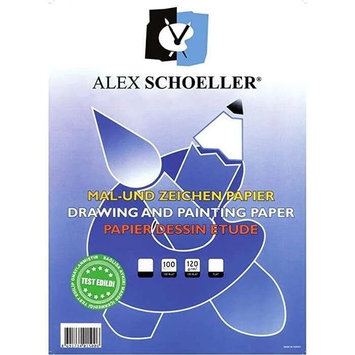 Alex Schoeller College Resim Kağıdı 25x35 cm. 120 gr. 100'lü Paket