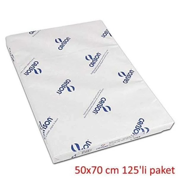 Canson 1557 Resim Çizim Kağıdı 200 gr. 50x70 cm. 125'li Paket