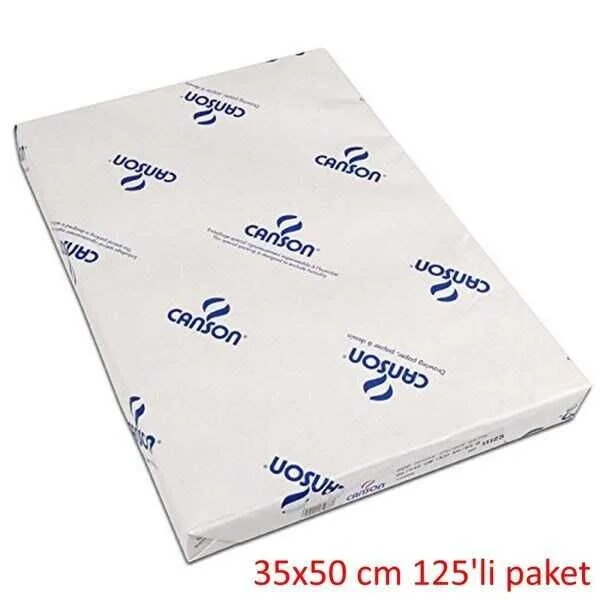 Canson 1557 Dessin Resim Çizim Kağıdı 200 gr. 35x50 cm. 125'li Paket