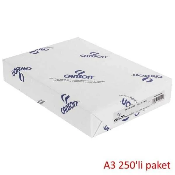 Canson 1557 Dessin Resim Çizim Kağıdı 200 gr. A3 250'li Paket