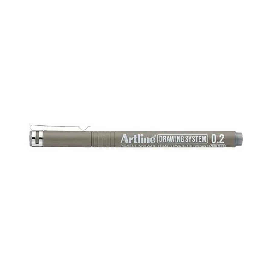 Artline Drawing System Teknik Çizim Kalemi 0.2 mm. Grey