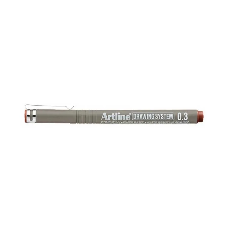 Artline Drawing System Teknik Çizim Kalemi 0.3 mm. Sepia