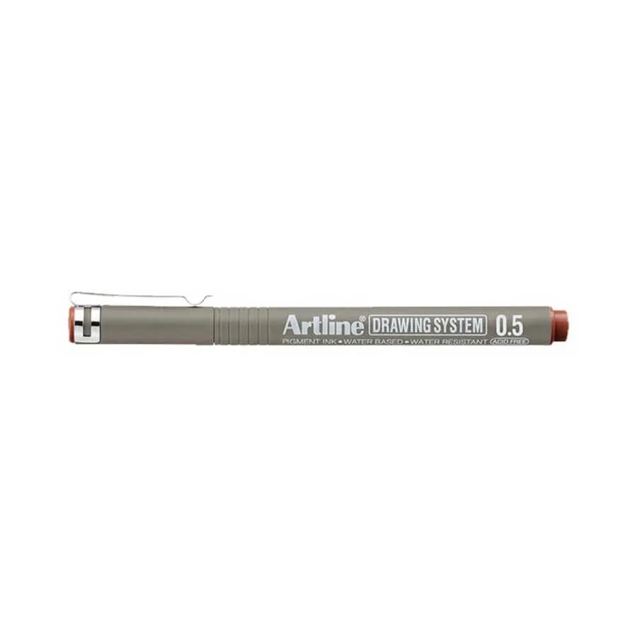 Artline Drawing System Teknik Çizim Kalemi 0.5 mm. Sepia