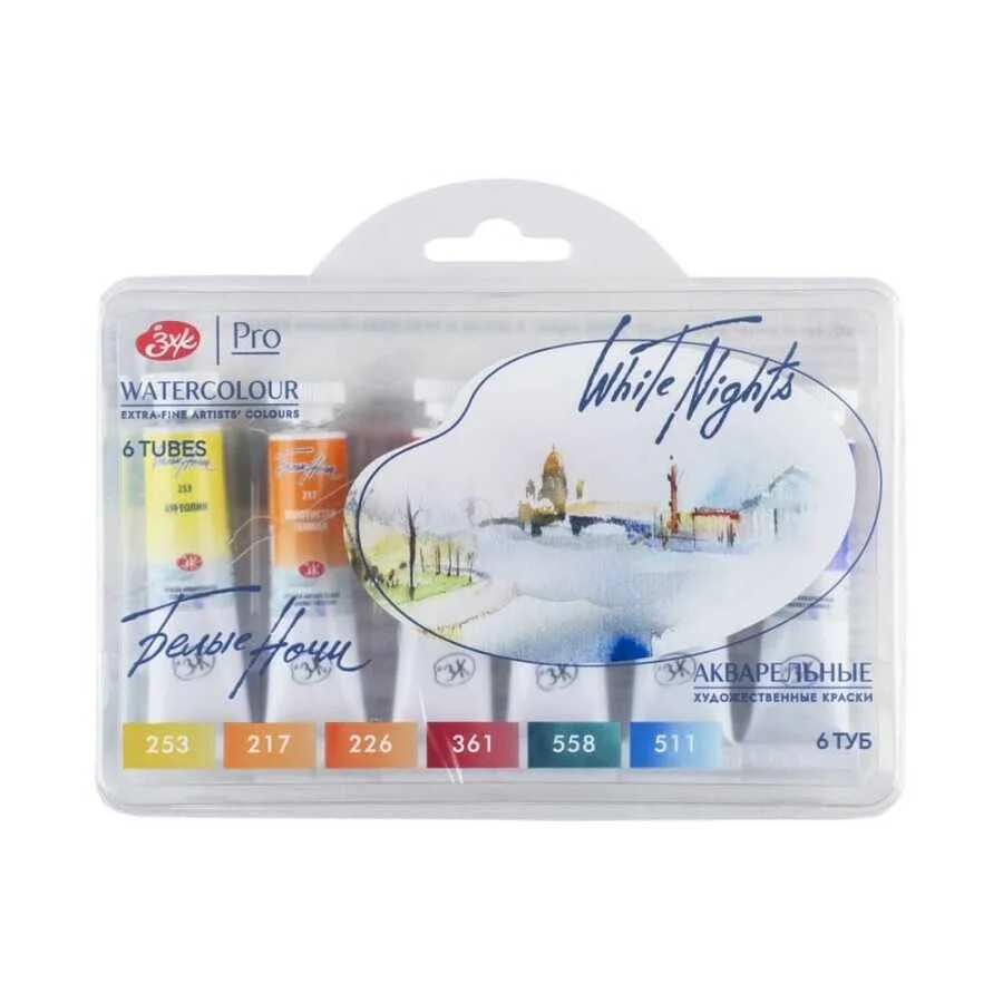 St. Petersburg White Nights Tüp Sulu Boya Seti Autumn Palette 6 Renk x 10 ml.