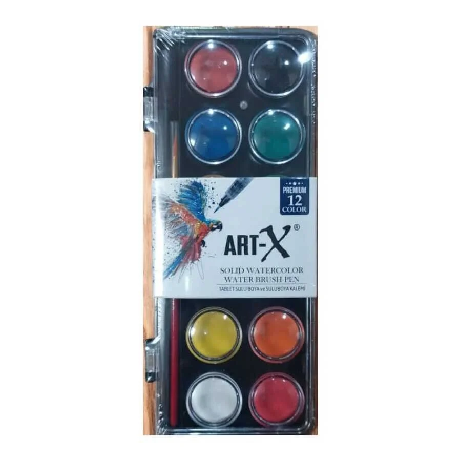 Rich Art-X Premium Tablet Sulu Boya Seti 12 Renk