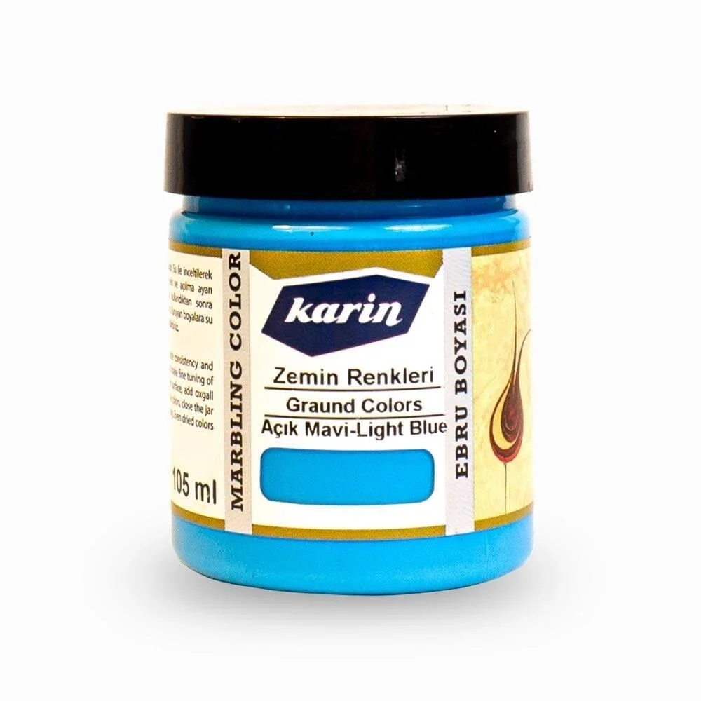 Karin Ebru Boyası 105 ml. 902 Zemin Renkleri - Açık Mavi