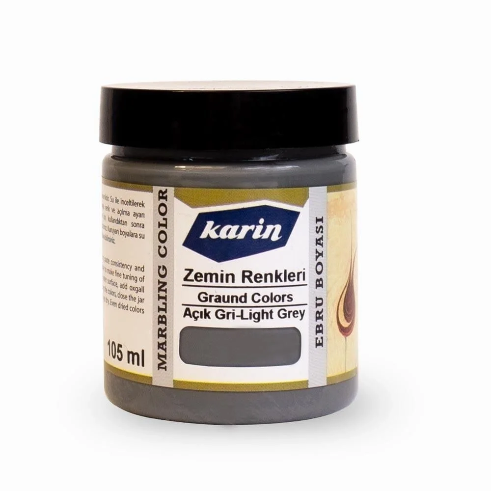 Karin Ebru Boyası 105 ml. 901 Zemin Renkleri - Açık Gri