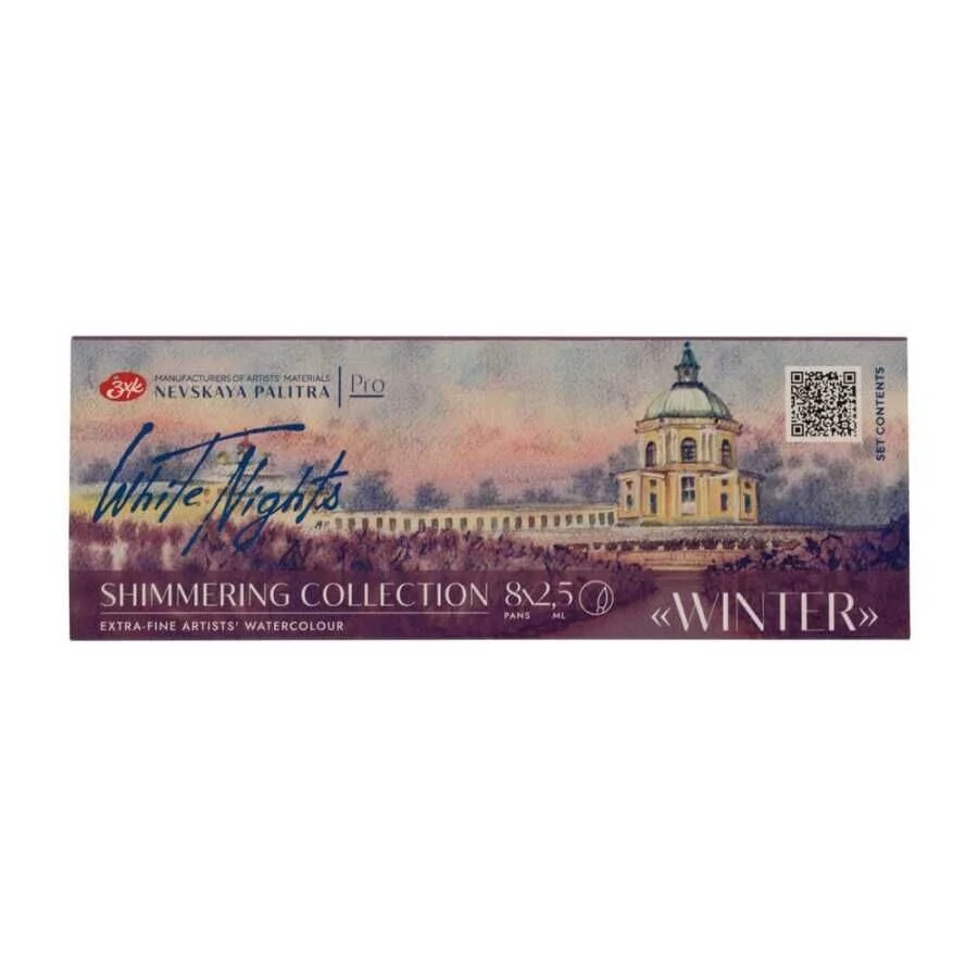 St. Petersburg White Nights Shimmering Collection Tablet Sulu Boya Seti 8 Renk Winter