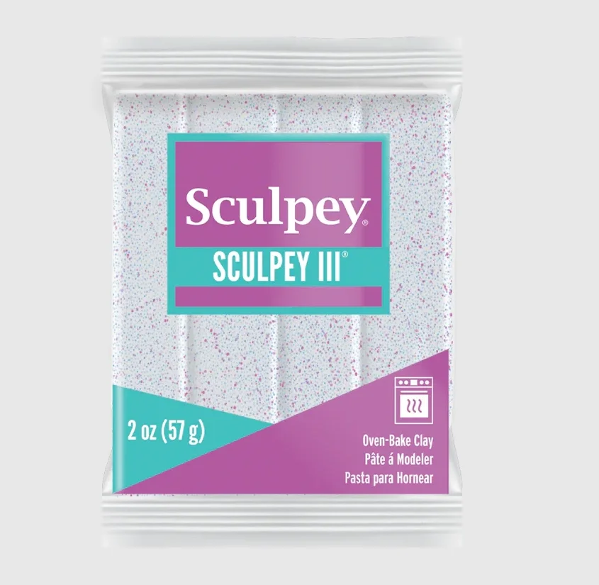 Sculpey III Polimer Kil 539 Beyaz Glitter (Simli)
