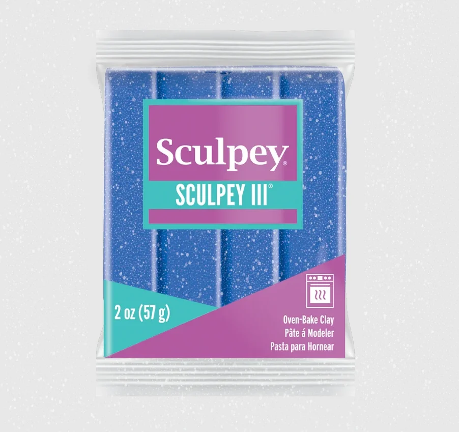 Sculpey III Polimer Kil 549 Mavi Glitter (Simli)