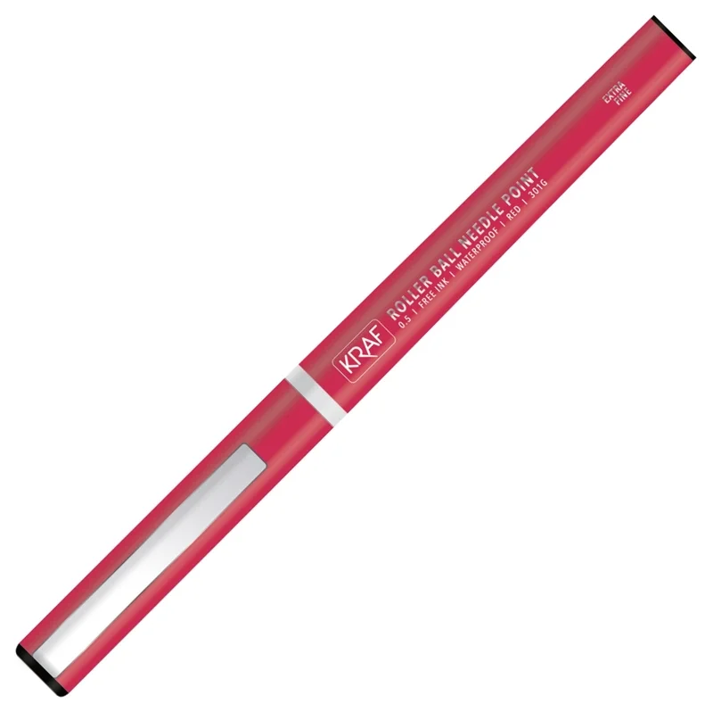 Kraf İğne Uçlu Roller Kalem 0.5 mm. KIRMIZI