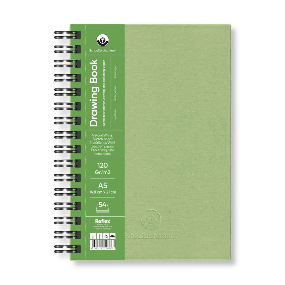 Schoellershammer Drawing Pad Sert Kapak Eskiz Çizim Defteri 120 gr. A5 54 yaprak YEŞİL