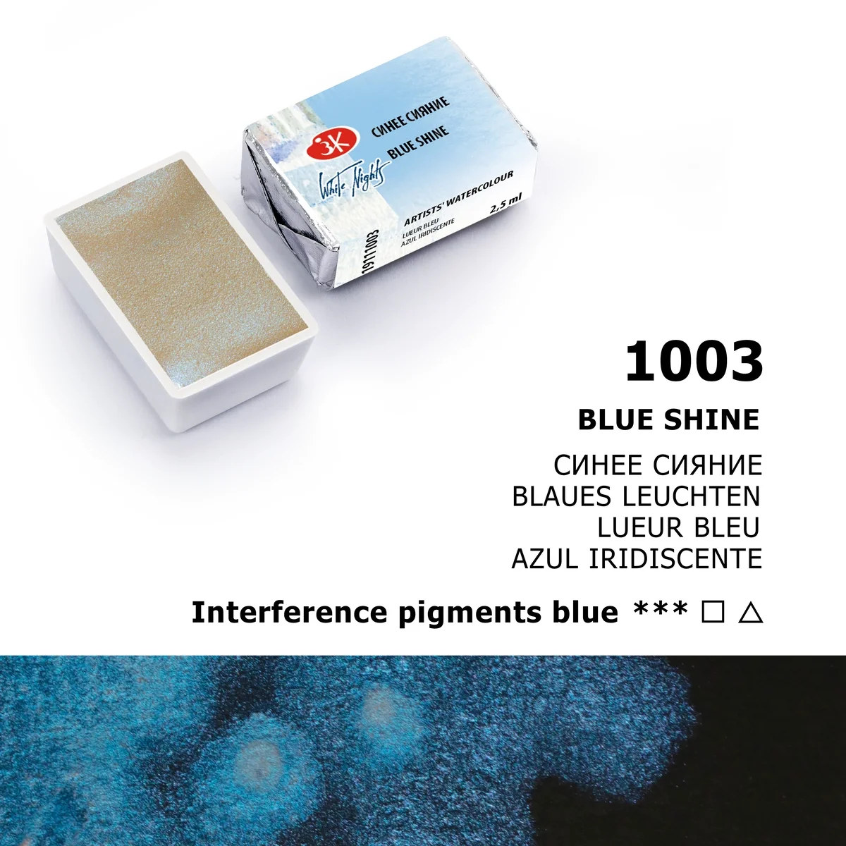 St. Petersburg White Nights Tam Tablet Sulu Boya 1003 Blue Shine