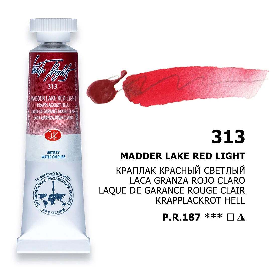 St. Petersburg White Nights Tüp Sulu Boya 10 ml. 313 Madder Lake  Red Light