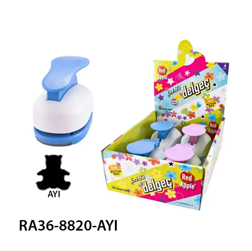 Red Apple Mega Boy Şekilli Delgeç Şekilgeç 2'' (5 cm.) AYICIK