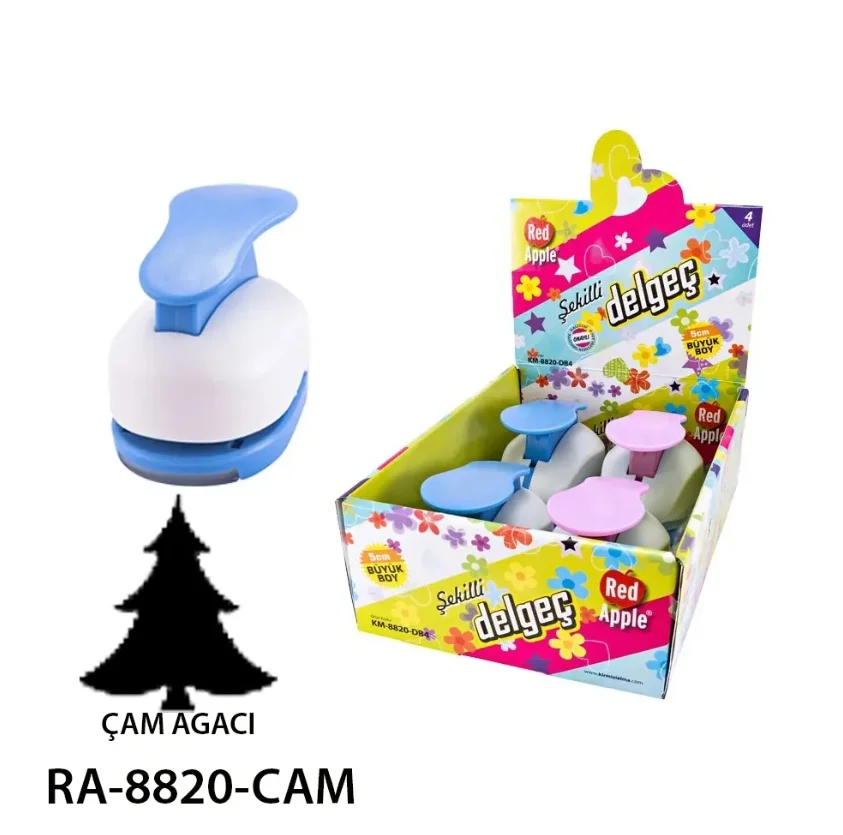 Red Apple Mega Boy Şekilli Delgeç Şekilgeç 2'' (5 cm.) ÇAM AĞACI
