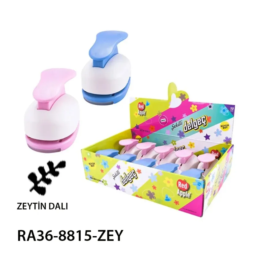 Red Apple Büyük Boy Şekilli Delgeç Şekilgeç 1.5'' (3.8 cm.) ZEYTİN DALI