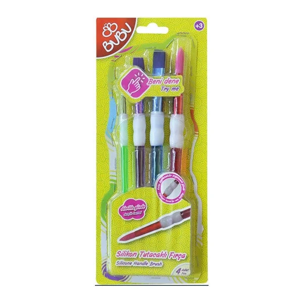 Bu-Bu Silikon Fırça Seti 4'Lü (BUBU-FR0003)