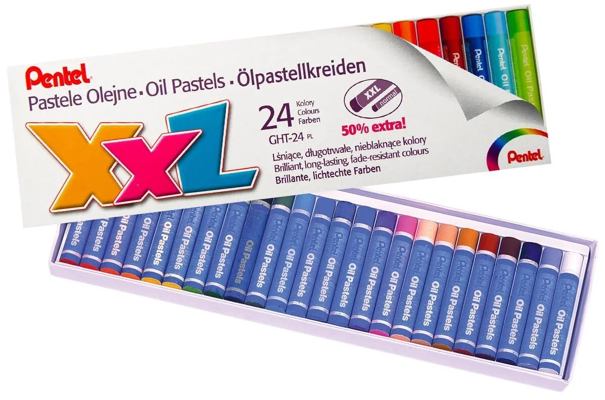 Pentel Yağlı Pastel Boya 24 Renk (Y GHT-24PL)